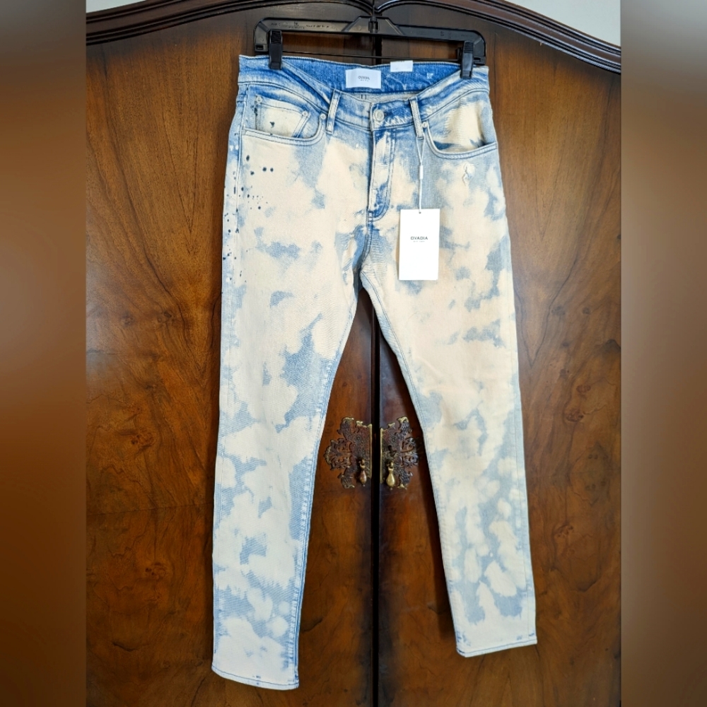 ♥️ NWT Ovadia Slim 002 Beach Tie Dye Jeans 👀